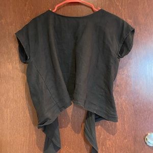 Elizabeth Suzann Maxine Linen Wrap Top